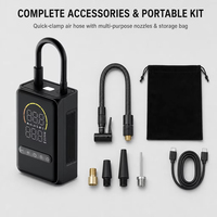 Gonfleur de pneus numérique intelligent ABS, pompe à air sans fil, compresseur portable, arrêt automatique, 150 PSI, écran LED pour voiture et moto