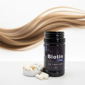 Suplemento para la Salud de la Piel en Adultos, 90 Cápsulas, Biotina, Vitamina B12, B6, Gluconato de Zinc, Grado Farmacéutico, Belleza, 2 Cápsulas por Vez - Product Image 1