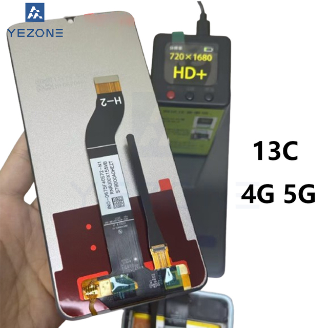 Cell Phone Screen for Redmi 13C 5g Lcd Display Original Repair Parts for Redmi A1+ 11C 12C 13C 4G AMOLED Pantallas De Celulares