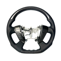 Roda kemudi serat karbon Upgrade penampilan untuk Toyota Crown Sedan Alphard 20/30 VELLFIRE Aksesori Interior mobil