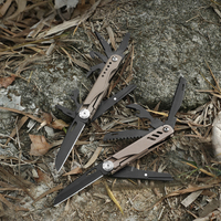 Couteau de poche Bochen pour hommes, multifonctionnel, 13 en 1, multi-outils de survie avec étui, camping en plein air, survie et usage quotidien