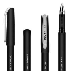 S30 Gel Pen 0.5mm Black Ink Office School Writing Pen Plastic Body Digital Printing - Product Image 3