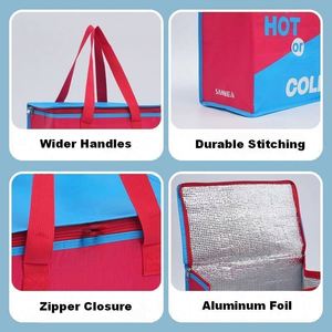PP Woven Large Promotional <b>Cooler</b> Bags With Imprinted Logo Insulated Eco-<b>Cooler</b> Totes Factory Price - Product Image 2