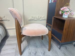 Hiện đại ăn uống ghế gỗ thông qua kẹo bơ cứng nhung Walnut gỗ ăn ghế phòng ăn ghế - Product Image 4