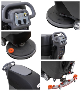<b>Walk</b> Behind Floor Scrubber Self Propelled 2500m/h Industrial Floor Cleaning <b>Machine</b> for Factory Workshop Warehouse - Product Image 1