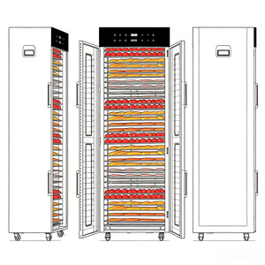 Deshidratador de Alimentos Comercial e Industrial, Secador de Frutas y Alimentos, 32, 48, 80, 96 Bandejas, Secador de Verduras y Carne de Acero Inoxidable - Product Image 2