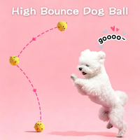 Jouet pour animaux de compagnie durable et résistant aux morsures, balle qui couine en forme d'animal de dessin animé, balle en peluche en forme d'animal pour le soin des dents des animaux de compagnie