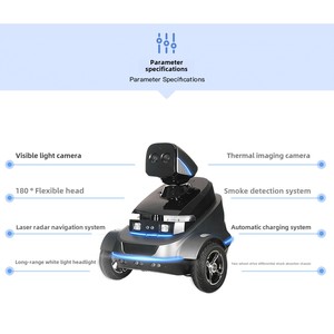 <span class=keywords><strong>Robot</strong></span> de Patrulla de Seguridad Inteligente <span class=keywords><strong>S2</strong></span>, Monitoreo HD en Interiores, Reconocimiento Humano, Patrulla Automática de Edificios, Detección de Humo e Incendios - Product Image 2