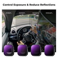 Ensemble de 4 filtres polarisants à densité neutre multi-couches K&F Concept ND8/PL ND16/PL ND32/PL ND64/PL pour Insta360 Ace Pro 2