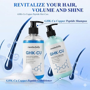 Set <span class=keywords><strong>de</strong></span> Champú y Acondicionador con Péptidos <span class=keywords><strong>de</strong></span> Cobre GHK-cu <span class=keywords><strong>para</strong></span> <span class=keywords><strong>Cabello</strong></span> Seco y Dañado, Queratina y Péptidos <span class=keywords><strong>de</strong></span> Cobre <span class=keywords><strong>para</strong></span> Puntas Abiertas y Roturas, Sin Sulfatos - Product Image 1