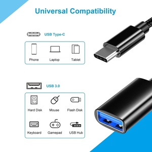 Cable Adaptador USB-C 3.1 Tipo C Macho a USB 3.0 Tipo A Hembra, Alta Velocidad, USB 3.1 Gen2 OTG, 5gbps - Product Image 6
