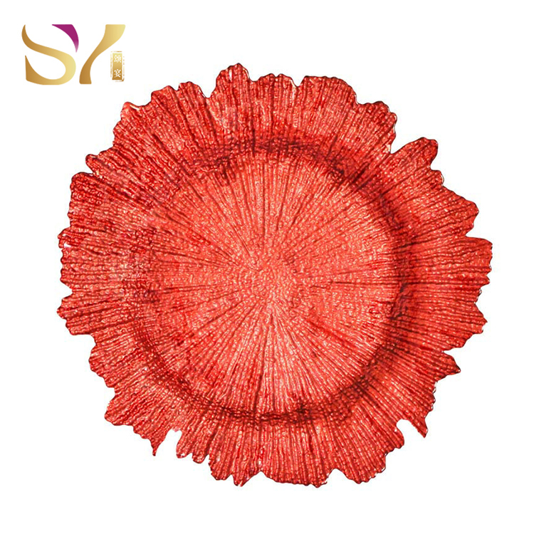blush reef charger plates