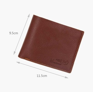 <span class=keywords><strong>Portafoglio</strong></span> da <span class=keywords><strong>Uomo</strong></span> in Offerta, Corto e Casual, Motivo Lychee, Tinta Unita in PU, <span class=keywords><strong>Portafoglio</strong></span> Zero - Product Image 6