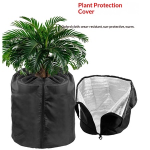 Housse de protection pour plantes d'hiver, extérieure, de jardin, en PP <span class=keywords><strong>noir</strong></span> non tissé, imperméable, avec cordon de serrage, protection contre le gel - Product Image 6