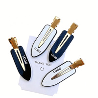 Pinces à cheveux artisanales en acétate pour femmes, motif écaille de tortue, accessoires de fête avec logo personnalisé