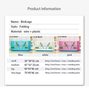 Agence de <span class=keywords><strong>recrutement</strong></span> en gros usine cage à oiseaux à vendre grand perroquet blanc cage en fil métallique cage à oiseaux de caille - Product Image 3