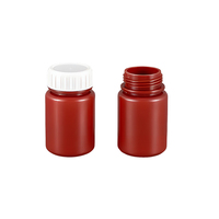 Flacon de médicament en plastique HDPE brun léger et portable de 40 ml, avec étiquette personnalisée et couvercle, idéal pour le stockage de médicaments – Meilleures ventes