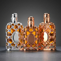Boîte de parfum en verre mat avec logo personnalisé de luxe, 50 ml, 75 ml, emballage cosmétique en verre transparent de haute qualité, fournisseur d'usine OEM ODM