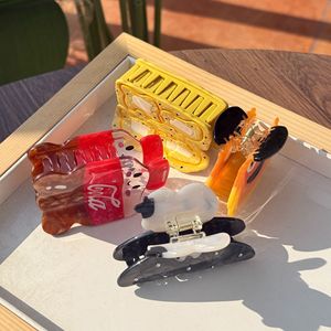 Nuevo Clip para el Cabello con Diseño de Monstruo Pequeño de Cartón Retro con Ácido Acético, Accesorios para el Cabello con Diseño de Animales Lindos y Dulces - Product Image 6