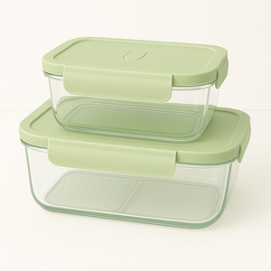 Food-Safe Plastic Food Storage <b>Containers</b> with Compartments - Fresh-Keeping Box Suitable for Fruit Bento Boxes and <b>Takeaway</b> Food - Product Image 3