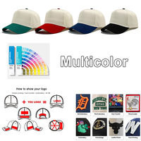 Gorra de Béisbol Unisex de Alta Calidad, Multicolor, de 5 Paneles, Casual, con Visera Plana, de Algodón, con Logotipo Bordado Personalizado, Ajustable