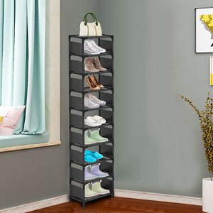 <span class=keywords><strong>Zapatero</strong></span> <span class=keywords><strong>Vertical</strong></span> de 10 capas que ahorra espacio, organizador de gabinete <span class=keywords><strong>estrecho</strong></span> alto, <span class=keywords><strong>Zapatero</strong></span> pequeño y resistente - Product Image 2