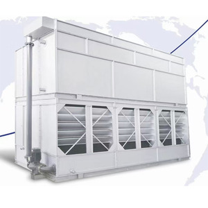 Condenseur évaporatif refroidi en contre-courant, système industriel, structure compacte, construction métalique air-eau avec composant de pompe Pu - Product Image 6