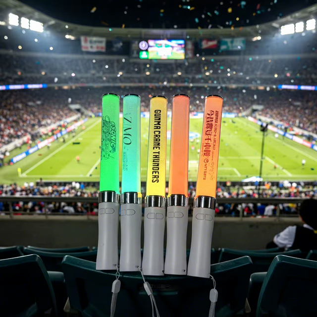 RICHSHINING Custom LED Handle Cheering Stick Remote Control 15 Color Light up LED Penstick  for  Concert