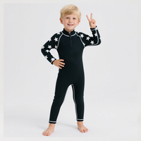 Wetsuit Anak Lengan Panjang Full Body 3mm Neoprene Bernapas Resleting Belakang untuk Surfing Diving Custom OEM Grosir