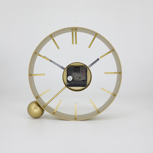 Metal Wall <b>Clock</b> Quartz Design for <b>Table</b> Single Face Needle Display - Product Image 4