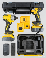 Kit de perceuse sans fil 21V sans balais avec batterie au lithium, ensemble d'outils portables pour la maison, perceuses électriques OEM