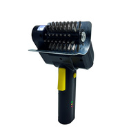 Brosse de nettoyage pour barbecue électrique rechargeable à batterie lithium, lumière LED, poils en acier inoxydable 304 avec deux têtes de brosse réutilisables