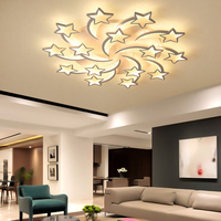 Lámpara decorativa contemporánea para habitación y sala de estar Oem Odm Control remoto iluminación de la casa Techo Luz de techo Led moderna