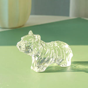 Mini figurines de tigre en cristal, presse-papiers en forme d'animal poli, respectueux de l'environnement, décorations de table pour la maison, superbes cadeaux d'anniversaire pour enfants - Product Image 3