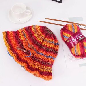 Factory Direct Hot Selling Medium Rouge <strong>Wool</strong> Blended Yarn Dyed Colorful <strong>Red</strong> for Handweaving &amp; Embroidery - Product Image 6