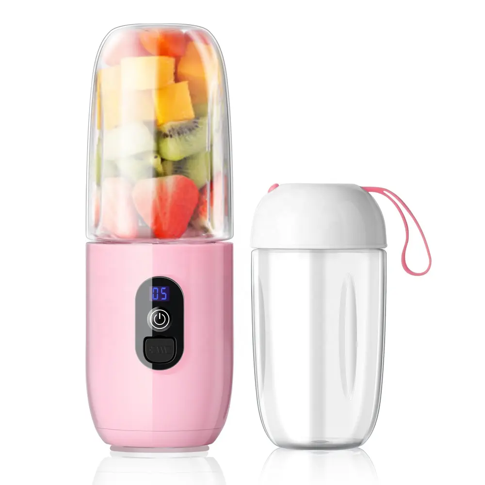 Mini tragbarer Mixer Smoothie USB wiederauf ladbarer Fruchtsaft presse Mixer Cup mit Power Bank