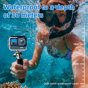 Mini Action Camera 5K 30fps Impermeabile fino a 30M con Doppio Schermo e Stabilizzazione EIS per Registrazioni Sportive all'Aperto - Product Image 6