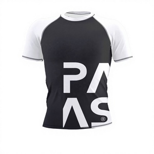 Factory Wholesale High Quality Eco-Friendly MMA Bjj Fitness <b>Compression</b> <b>Shirt</b> Custom Logo Sublimated Jiu Jitsu Rashguards Short - Product Image 3