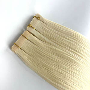 Prix usine Double Drawn <span class=keywords><strong>Thair</strong></span> Extension Bande de cheveux humains en expédition rapide Bande de cheveux humains en gros Bande brute dans les extensions - Product Image 1