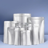 Sachets à fermeture éclair autoportants en aluminium épaissi, imperméables et personnalisables pour l'emballage alimentaire (lait et chewing-gum)
