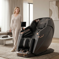 Fauteuil de massage intelligent avec structure robuste, style classique et thérapie de chaleur profonde