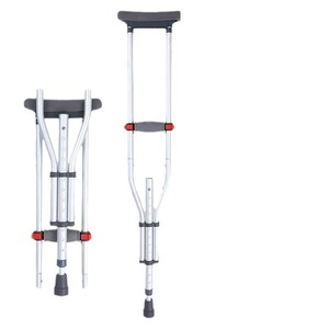 Muletas de Aleación de Aluminio, Ligeras y Plegables, Ayuda para Caminar, para Personas Mayores y Jóvenes, con Puntas de Goma - Product Image 1