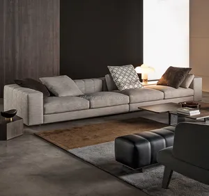 Luxury Modern Italian Style Living Room Furniture Sofa Home Furniture Sofa Large Set Fabric Sofa Sectionals