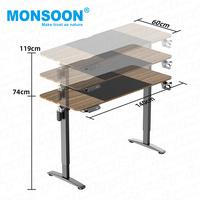 Table élévatrice électrique automatique à hauteur réglable, support de levage en acier, pour bureau motorisé