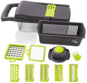 Máquina Ralladora de verduras de acero inoxidable, asistente de rebanadas de alimentos, cortador de cubitos de patatas fritas y patatas para hacer patatas fritas - Product Image 2