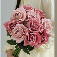2026 New Arrival Bulk Parchases Real Touch Latex Single Stem Roses Wedding Artificial Flowers Rose for Home Decoration