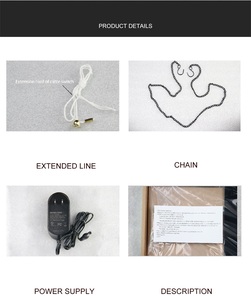 16*16 "siêu sáng bánh mì kẹp thịt & Khoai tây chiên dẫn mở dấu hiệu ánh sáng hoạt hình thức ăn nhanh cửa hàng hiển thị - Product Image 6