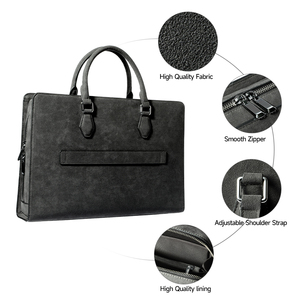 Maletín de Lujo Personalizado para Portátil en Alcántara, Bolso de Mano Premium, Resistente y Portátil para Negocios - Product Image 3