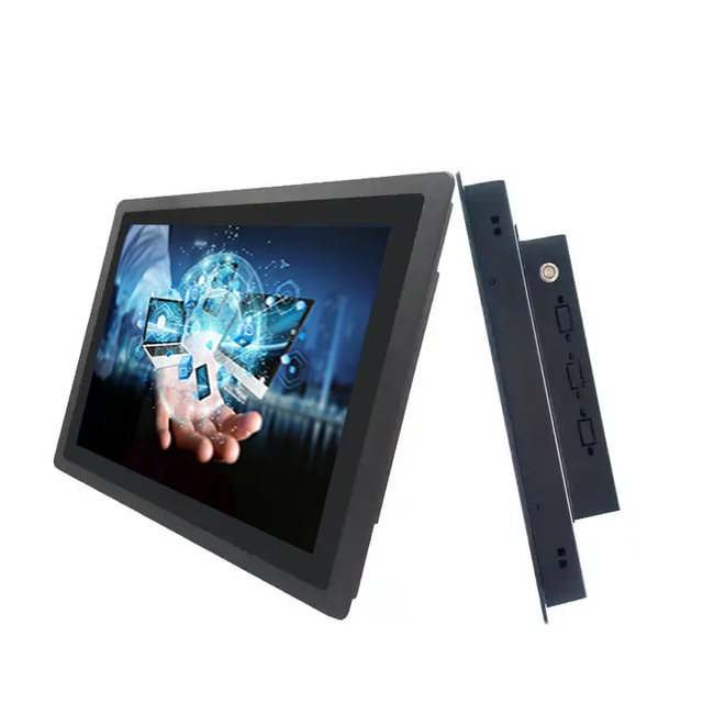 OEM 15.6 21.5 Inch IP65 FHD Capacitive Touch Screen Panel Aluminum Alloy Frame USB Interface VESA Mount Industrial Kiosk Monitor