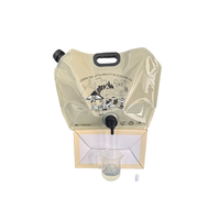Sac de rangement d'eau pliable pour camping en plein air 8L Sac de rangement d'eau pliable portable avec sac de robinet à bouton